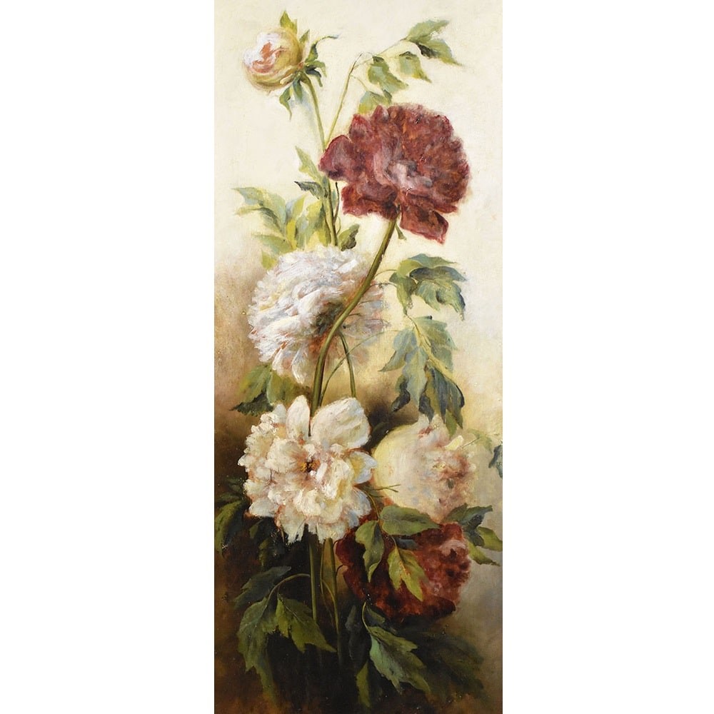 QF 456 1a antique floral painting flower painting peonies XIX century.jpg